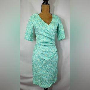 Sara Campbell size 6 light green and blue dress